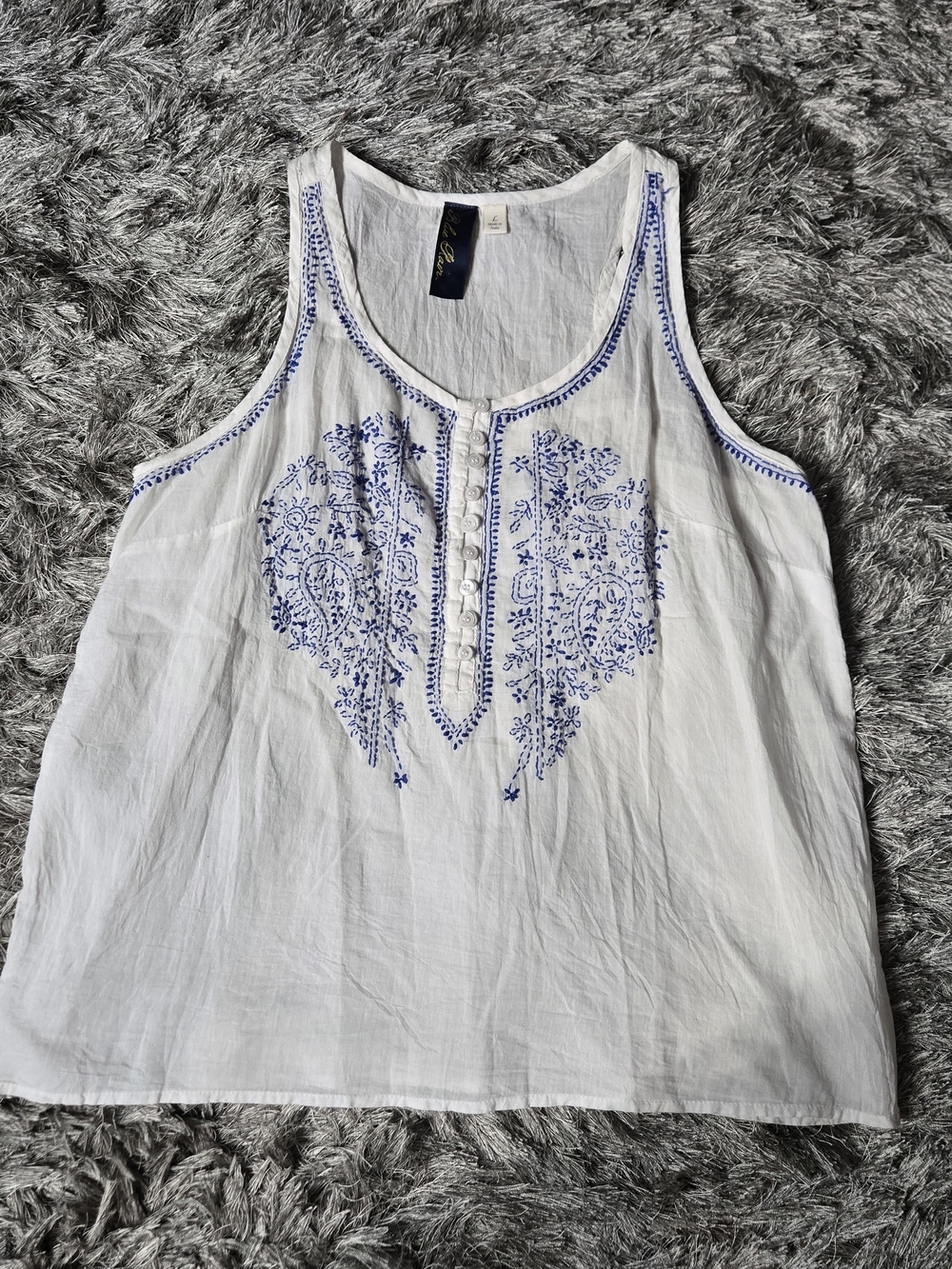 Boho Embroidered Tank Top